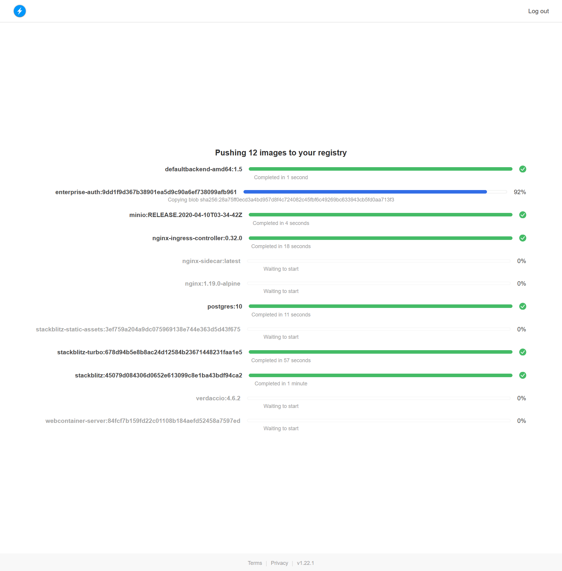 Air Gap Image Mirroring