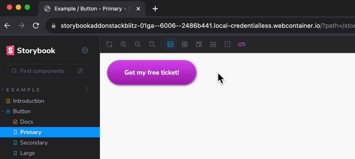 Open Storybook stories in StackBlitz
